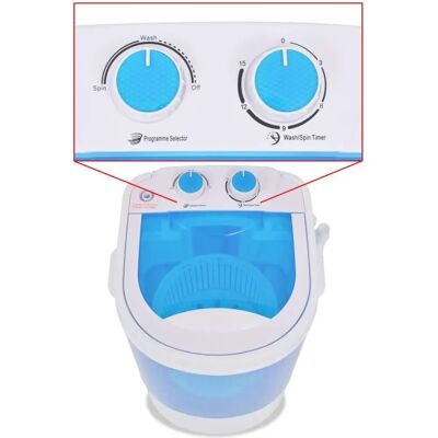 vidaXL Mini-Waschmaschine - Blau und Weiß - Mini-Waschmaschine vidaXL Mini-Waschmaschine - Blau und Weiß - Mini-Waschmaschine