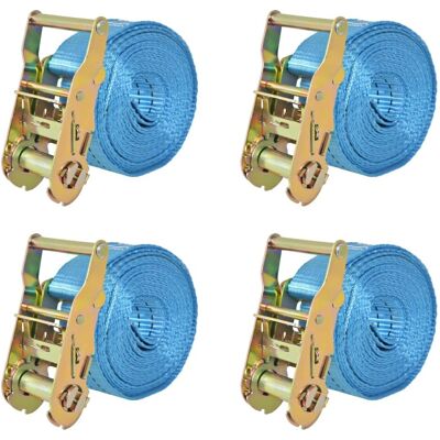 vidaXL Ratchet remme 6m x 38mm blå - Lastsikring vidaXL Ratchet remme 6m x 38mm blå - Lastsikring