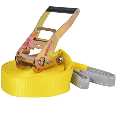 vidaXL Slackline 15 m x 50 mm 150 kg Keltainen Tasapainolinja Aloittelijoille vidaXL Slackline 15 m x 50 mm 150 kg Keltainen Tasapainolinja Aloittelijoille