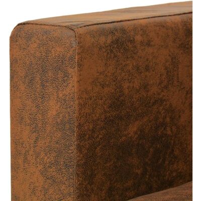 vidaXL Sessel - Modern braun Wildleder-Look - Sessel vidaXL Sessel - Modern braun Wildleder-Look - Sessel