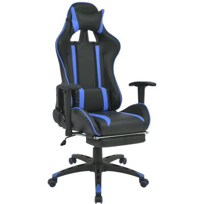 vidaXL Bureaustoel Racing Verstelbaar Draaiend Blauw - Kantoor/Computer Stoel vidaXL Bureaustoel Racing Verstelbaar Draaiend Blauw - Kantoor/Computer Stoel