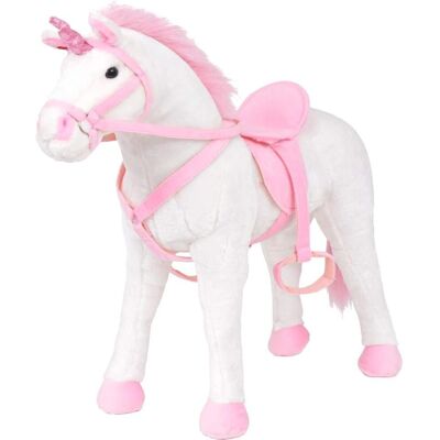 vidaXL Einhorn Plüschtier Weiß Rosa - Plüschtier - Unterstützt 100kg vidaXL Einhorn Plüschtier Weiß Rosa - Plüschtier - Unterstützt 100kg