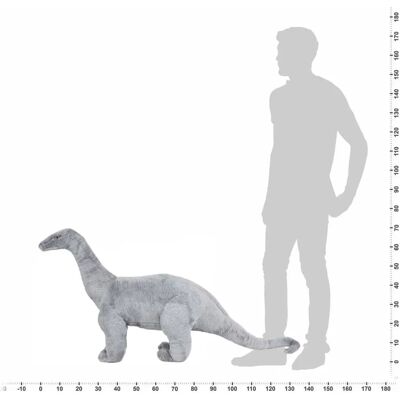 vidaXL Plys Dinosaurus Legetøj – Grå – 138x58cm - Plys Dinosaurus vidaXL Plys Dinosaurus Legetøj – Grå – 138x58cm - Plys Dinosaurus