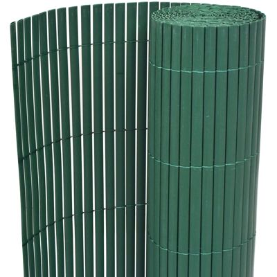 vidaXL Cercado de jardín de doble cara PVC 90x500 cm Verde - Cercado de jardín vidaXL Cercado de jardín de doble cara PVC 90x500 cm Verde - Cercado de jardín