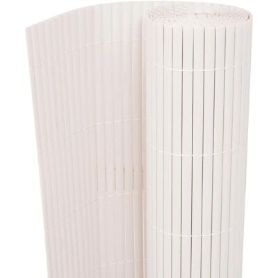 Vidaxl Gartenzaun Doppelseitig PVC 150x500cm Grau Weiß - Gartenzaun Vidaxl Gartenzaun Doppelseitig PVC 150x500cm Grau Weiß - Gartenzaun