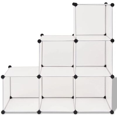 vidaXL Cube de Rangement - Blanc - Type de stockage - Publicité vidaXL Cube de Rangement - Blanc - Type de stockage - Publicité