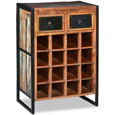 vidaXL Weinständer für 16 Flaschen recyceltes Holz - Weinregal vidaXL Weinständer für 16 Flaschen recyceltes Holz - Weinregal