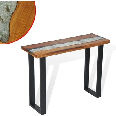 vidaXL Tavolo console in teak 100x35x75cm - Design industriale vidaXL Tavolo console in teak 100x35x75cm - Design industriale