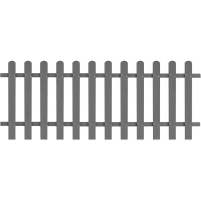 vidaXL Picket Fence WPC 200x80 cm - Gartengrenze - Langlebig & Verstellbar vidaXL Picket Fence WPC 200x80 cm - Gartengrenze - Langlebig & Verstellbar
