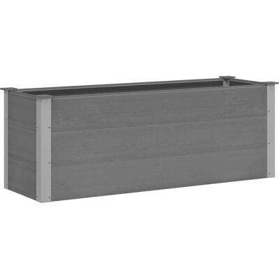 vidaXL Cama Elevada de Jardín WPC 150x50x54 cm Gris - Cama de Jardín Elevada vidaXL Cama Elevada de Jardín WPC 150x50x54 cm Gris - Cama de Jardín Elevada