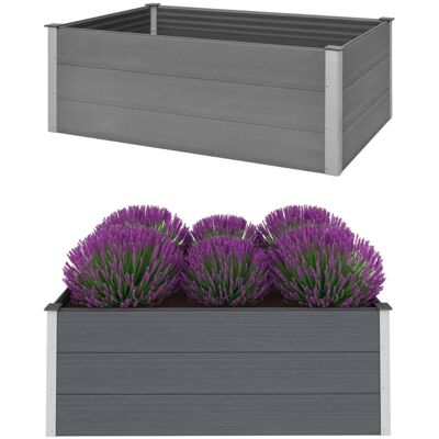 vidaXL Garden WPC Raised Bed - Garden Raised Bed - Garden raised bed with modern design vidaXL Garden WPC Raised Bed - Garden Raised Bed - Garden raised bed with modern design