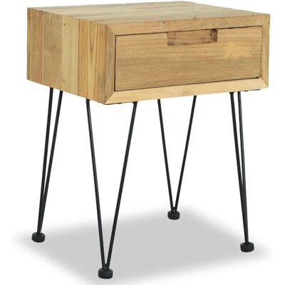 vidaXL 244576 Recycled Teak Nightstand - Nightstand vidaXL 244576 Recycled Teak Nightstand - Nightstand