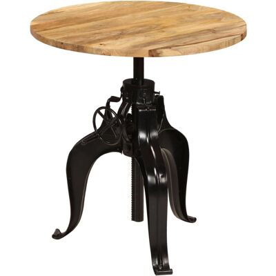 vidaXL Table de bar en bois de mangue massif 75x(76-110)cm Mobilier cuisine salle à manger vidaXL Table de bar en bois de mangue massif 75x(76-110)cm Mobilier cuisine salle à manger