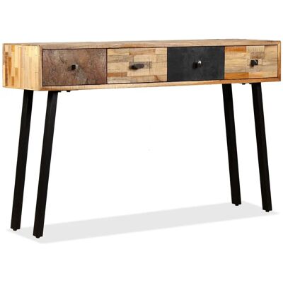 vidaXL 120x30x76cm Gerecycled Teakhouten Console Tafel - Bijzettafel vidaXL 120x30x76cm Gerecycled Teakhouten Console Tafel - Bijzettafel