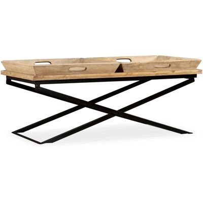 vidaXL Massives Mangoholz Couchtisch - Couchtisch vidaXL Massives Mangoholz Couchtisch - Couchtisch