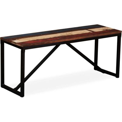 vidaXL Bank aus recyceltem Holz 110x35x45 cm - Industrieller Vintage Stil vidaXL Bank aus recyceltem Holz 110x35x45 cm - Industrieller Vintage Stil