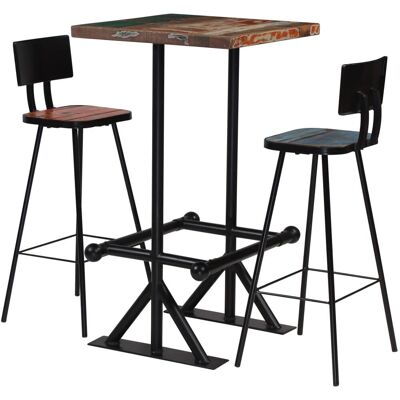 vidaXL Houten Barset 3-delig - Keukenmeubels vidaXL Houten Barset 3-delig - Keukenmeubels