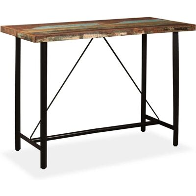 vidaXL Massiv recyceltes Holz Bartisch - Küchen Esszimmer Möbel vidaXL Massiv recyceltes Holz Bartisch - Küchen Esszimmer Möbel