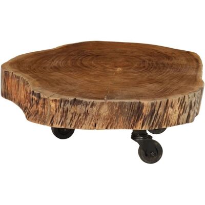 vidaXL Couchtisch aus Akazienholz - Rustikal - 60x55x25 cm vidaXL Couchtisch aus Akazienholz - Rustikal - 60x55x25 cm