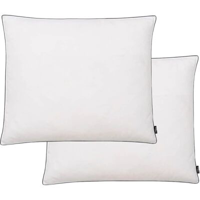 vidaXL Puder 2 stk Let dun/fjederfylding 70x60 cm Hvid - Pude Sæt vidaXL Puder 2 stk Let dun/fjederfylding 70x60 cm Hvid - Pude Sæt