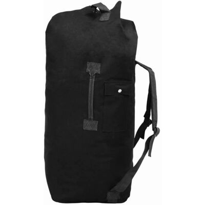vidaXL 85 L Czarna torba w stylu wojskowym vidaXL 85 L Czarna torba w stylu wojskowym