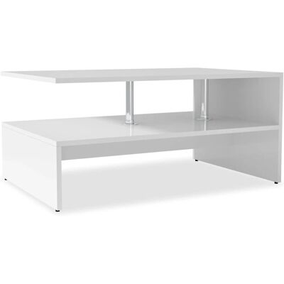 vidaXL 244854 Witte houten salontafel - Salontafel vidaXL 244854 Witte houten salontafel - Salontafel