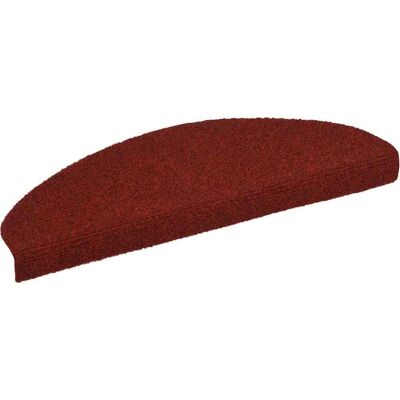 vidaXL 15 piezas Alfombrillas de escaleras autoadhesivas de fieltro de aguja 65x21x4cm rojas - Alfombrillas de escalera vidaXL 15 piezas Alfombrillas de escaleras autoadhesivas de fieltro de aguja 65x21x4cm rojas - Alfombrillas de escalera