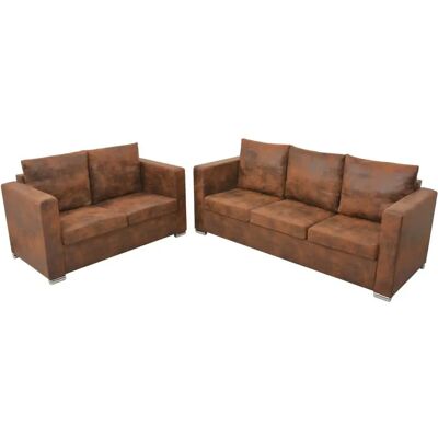 Conjunto de Muebles para Sala VidaXL - Marrón Conjunto de Muebles para Sala VidaXL - Marrón
