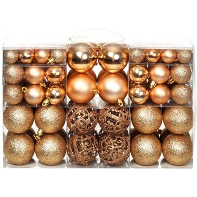 vidaXL Julekugle Sæt 100 Stk Rosa/Guld vidaXL Julekugle Sæt 100 Stk Rosa/Guld