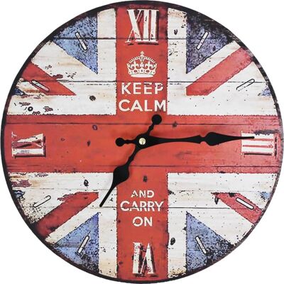 vidaXL Horloge vintage murale UK 30cm - Horloge murale - Publicité vidaXL Horloge vintage murale UK 30cm - Horloge murale - Publicité