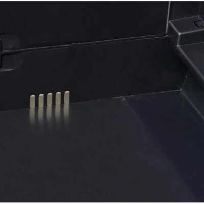 vidaXL 3-Regal Gartenschrank in Schwarz vidaXL 3-Regal Gartenschrank in Schwarz