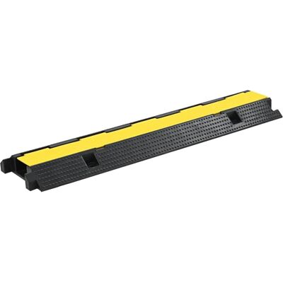 vidaXL Rampe de protection de câbles - 100 cm, Jaune, 1 Canal, Résistante vidaXL Rampe de protection de câbles - 100 cm, Jaune, 1 Canal, Résistante