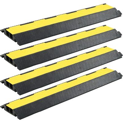 vidaXL Kabelschutzrampen 4 Stück 2 Kanäle 101,5cm vidaXL Kabelschutzrampen 4 Stück 2 Kanäle 101,5cm