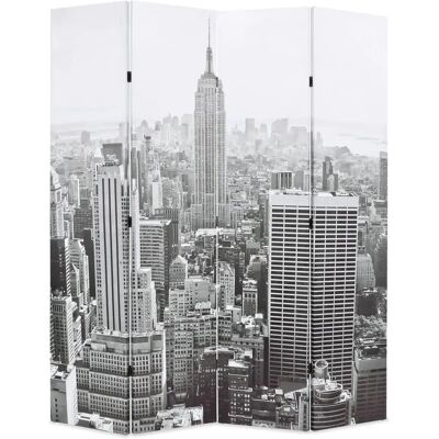 vidaXL Paravent Pliant Noir et Blanc Multicolore - Paravent - Publicité vidaXL Paravent Pliant Noir et Blanc Multicolore - Paravent - Publicité