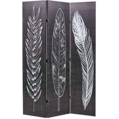 Paravent pliant vidaXL Noir et Blanc 120x170cm - Paravent - Publicité Paravent pliant vidaXL Noir et Blanc 120x170cm - Paravent - Publicité