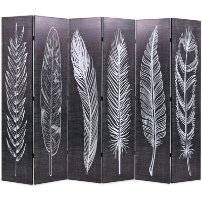 vidaXL Paravent Pliable en Bois 228x170cm Noir et Blanc - Paravent - Publicité vidaXL Paravent Pliable en Bois 228x170cm Noir et Blanc - Paravent - Publicité