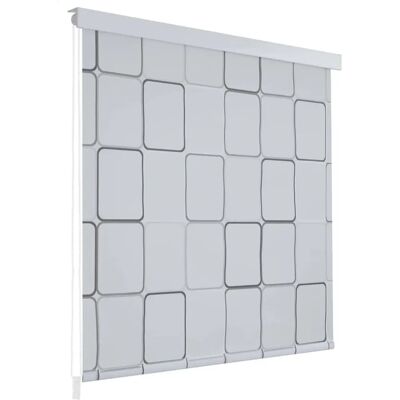vidaXL Wit Vierkant 100x240cm Douche Rolgordijn - Douche Type vidaXL Wit Vierkant 100x240cm Douche Rolgordijn - Douche Type