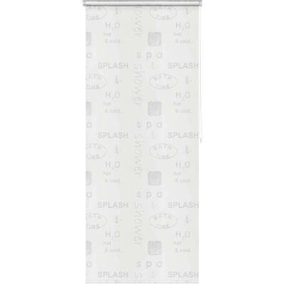 vidaXL 120x240cm Grauer Splash Duschvorhang Rollosammler - Duschart vidaXL 120x240cm Grauer Splash Duschvorhang Rollosammler - Duschart