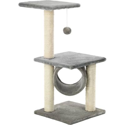 vidaXL Cat sisal scratching post 65 cm grey vidaXL Cat sisal scratching post 65 cm grey