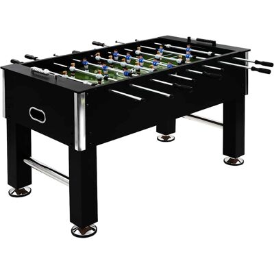 vidaXL Stahl-Fußballtisch 140x74.5x87.5 cm Schwarz - Fußballtisch vidaXL Stahl-Fußballtisch 140x74.5x87.5 cm Schwarz - Fußballtisch