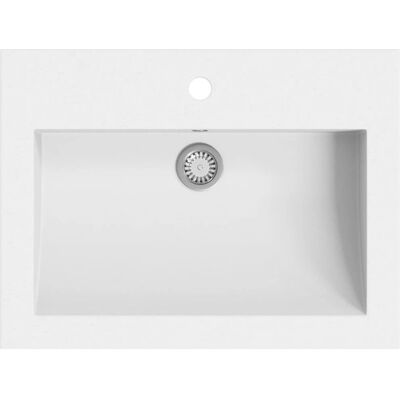 vidaXL Granieten Wasbak Wit 600x450x120 mm - Wash Basin vidaXL Granieten Wasbak Wit 600x450x120 mm - Wash Basin