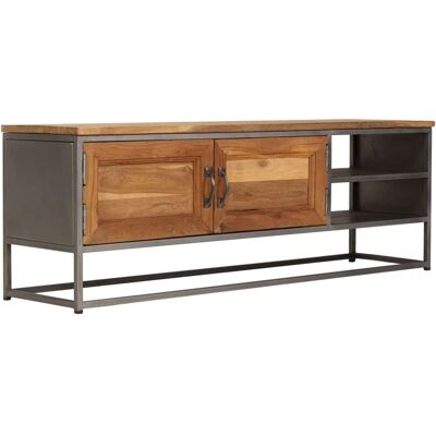 vidaXL Recyceltes Teak und Stahl TV-Schrank - 120x30x40cm vidaXL Recyceltes Teak und Stahl TV-Schrank - 120x30x40cm