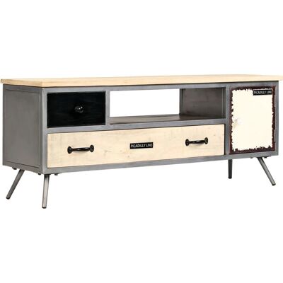 vidaXL Mangoholz und Stahl TV-Schrank - Entertainment Centre vidaXL Mangoholz und Stahl TV-Schrank - Entertainment Centre