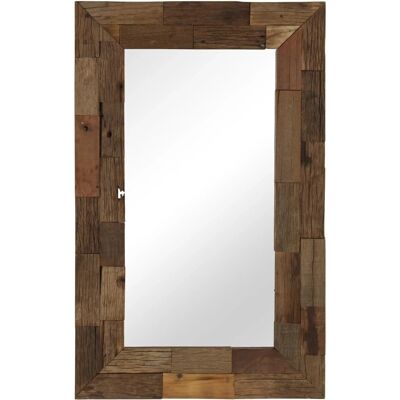 vidaXL Masivní zrcadlo z recyklovaného dřeva 50x80 cm do chodby nebo koupelny vidaXL Masivní zrcadlo z recyklovaného dřeva 50x80 cm do chodby nebo koupelny