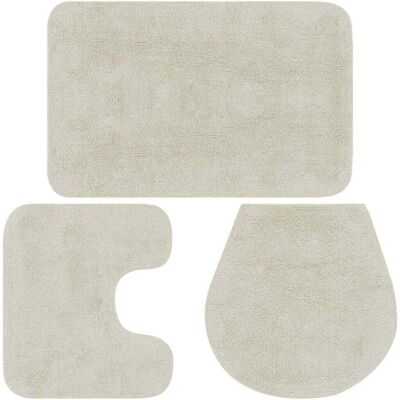 vidaXL Badezimmer-Set 3-teilig Weiß - Badezimmerzubehör vidaXL Badezimmer-Set 3-teilig Weiß - Badezimmerzubehör