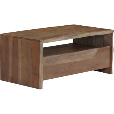 vidaXL 246127 Couchtisch - Massives Akazienholz mit lebenden Kanten - 90x50x40cm - Grau vidaXL 246127 Couchtisch - Massives Akazienholz mit lebenden Kanten - 90x50x40cm - Grau