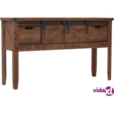 vidaXL Massives Fichtenholz Konsole - 131x35,5x75cm - Braun - Konsole vidaXL Massives Fichtenholz Konsole - 131x35,5x75cm - Braun - Konsole