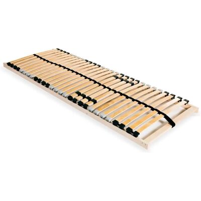 Sommier vidaXL 90x200cm avec 28 lattes - Support & Montage Facile Sommier vidaXL 90x200cm avec 28 lattes - Support & Montage Facile