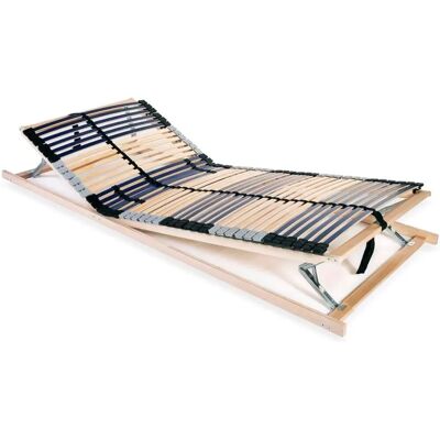 vidaXL Bettgestell - 90x200 cm, 42 Latten, 7 Zonen vidaXL Bettgestell - 90x200 cm, 42 Latten, 7 Zonen