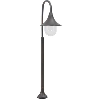 Lámpara de jardín de poste vidaXL E27 120cm aluminio bronce exterior - Iluminación de jardín Lámpara de jardín de poste vidaXL E27 120cm aluminio bronce exterior - Iluminación de jardín